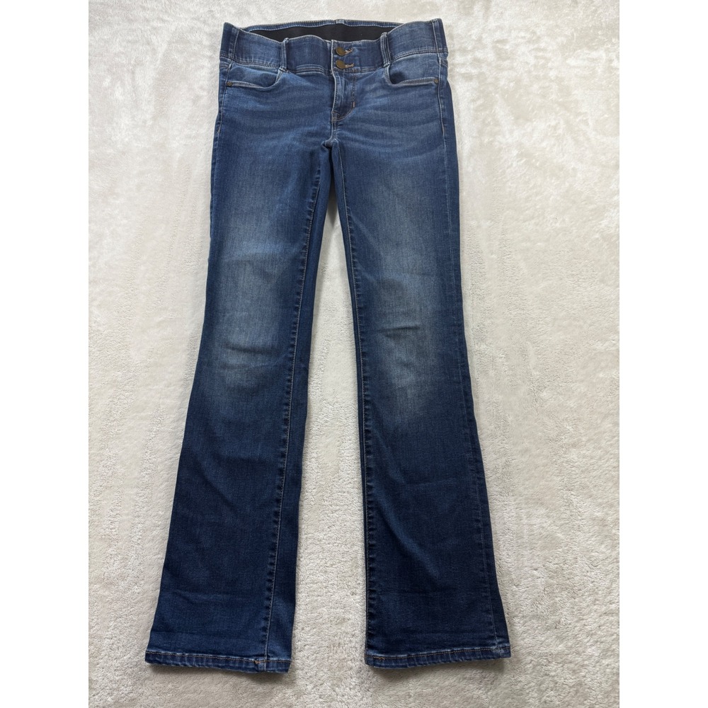 Apt. 9 Womens Bootcut Tummy Control Blue Denim Jeans 4 Meas: 30x30
